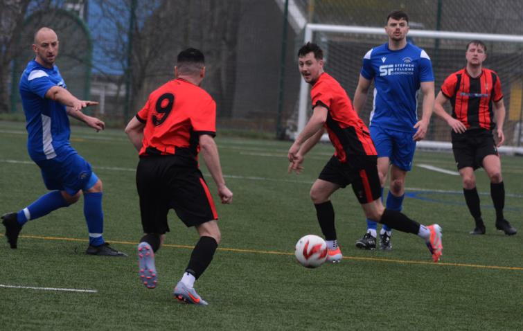 Midfielder Rhys Jones scored from the spot and also contributed with two assists in an emphatic win for Goodwick